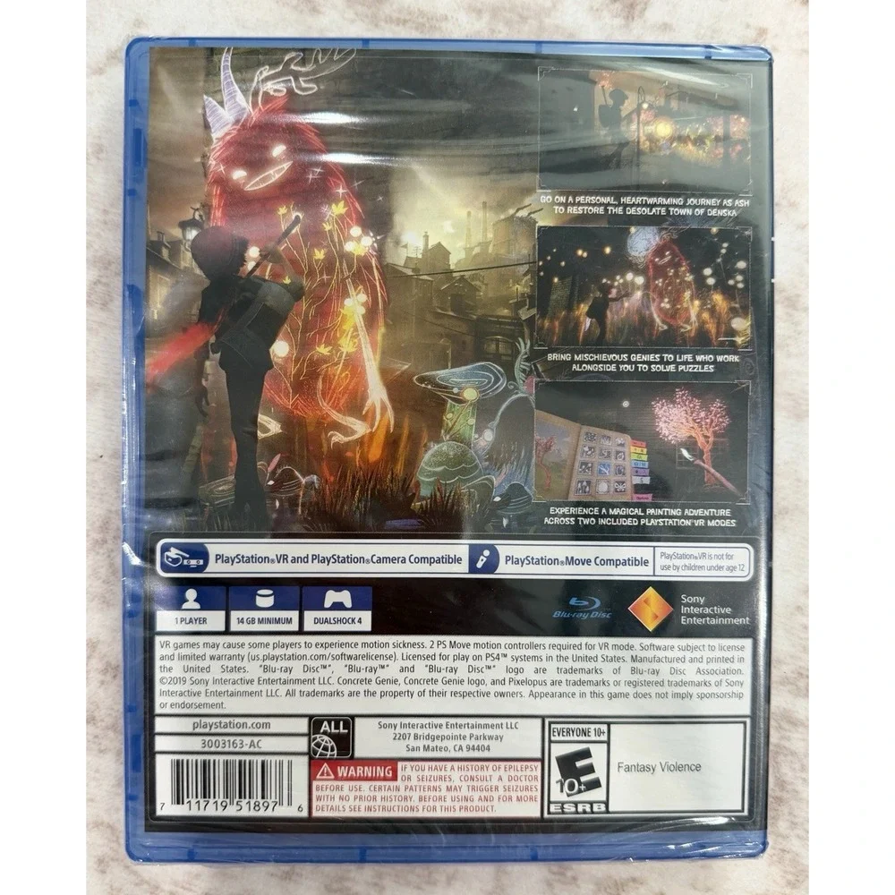Concrete Genie Sony PlayStation 4 PS4 2019 VR And Move Optional (Sealed)